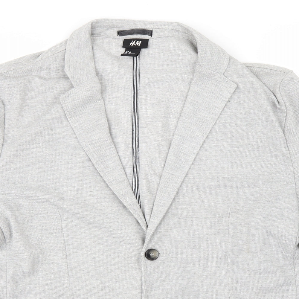 H&M Womens Grey   Cardigan Jumper Size M