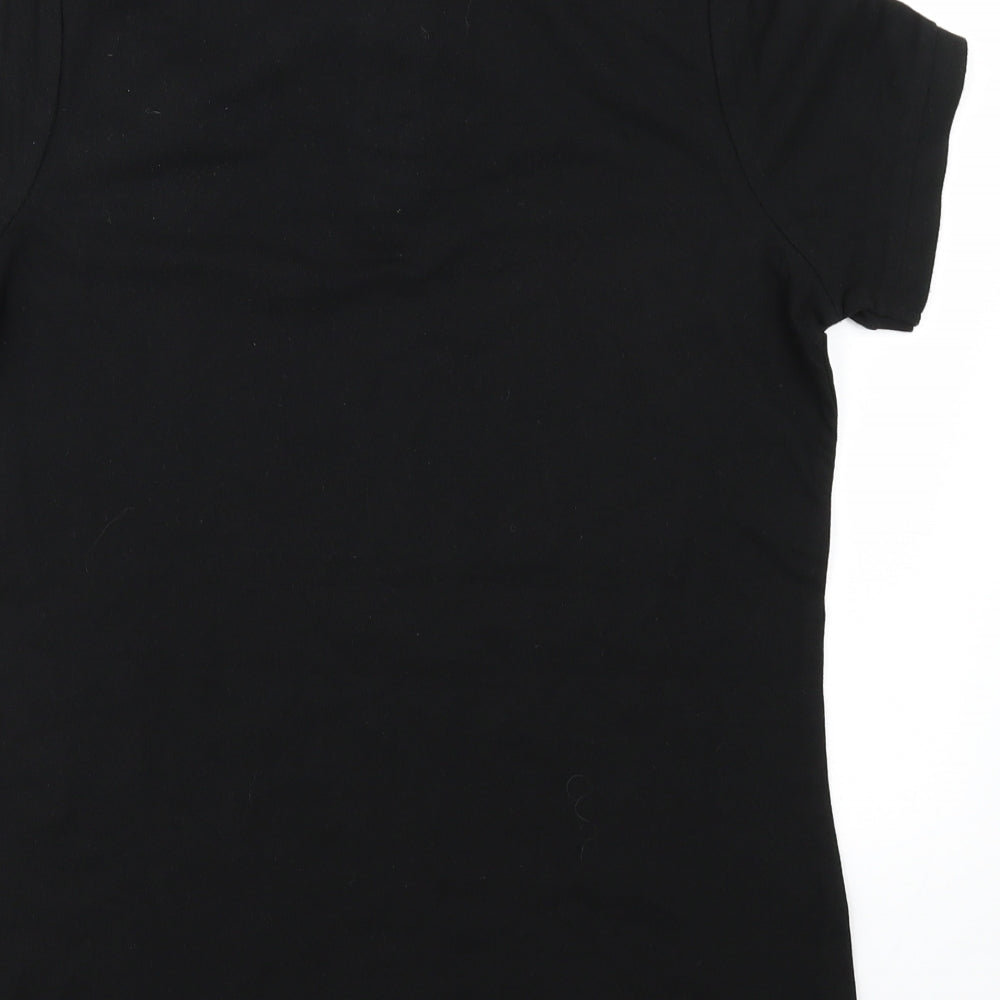 Asquith & Fox Womens Black   Basic Polo Size M