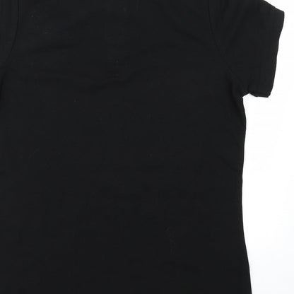 Asquith & Fox Womens Black   Basic Polo Size M