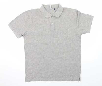 Asquith & Fox Womens Grey   Basic Polo Size L