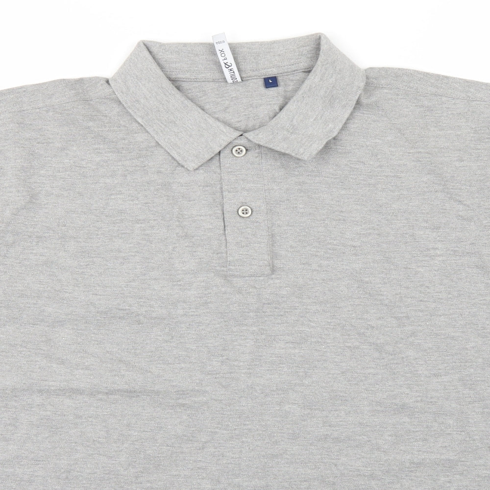 Asquith & Fox Womens Grey   Basic Polo Size L