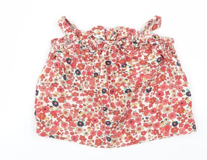 Preworn Girls Multicoloured Floral  Shift  Size 12-18 Months