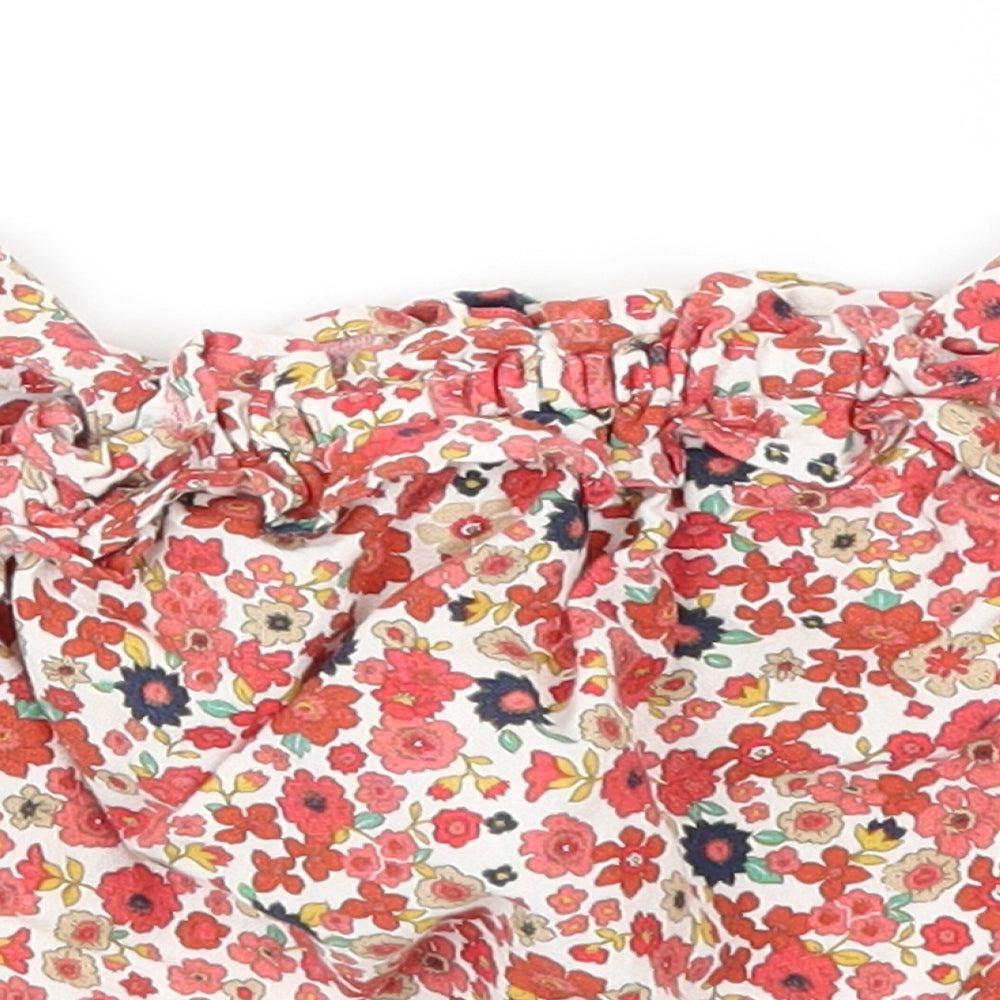 Preworn Girls Multicoloured Floral  Shift  Size 12-18 Months