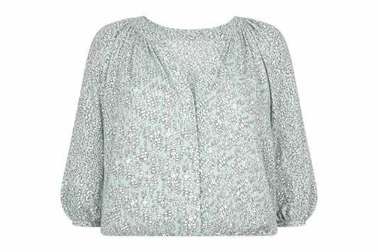 Warehouse Womens Green Floral  Cardigan Jumper Size 16