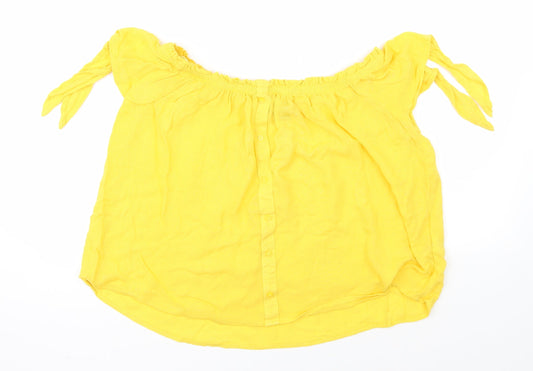 Primark Womens Yellow   Basic Blouse Size 8