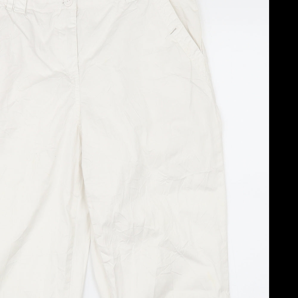 Debenhams Womens White   Trousers  Size 12 L22 in