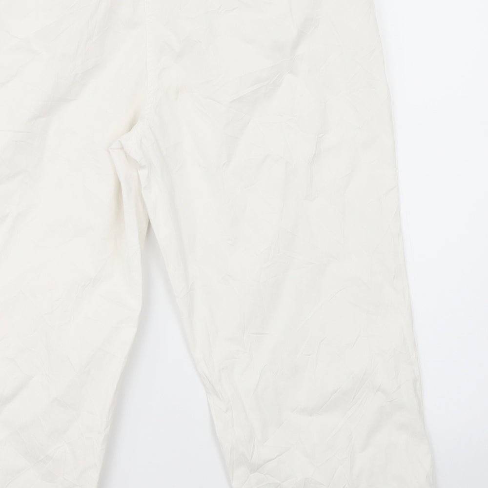 Debenhams Womens White   Trousers  Size 12 L22 in