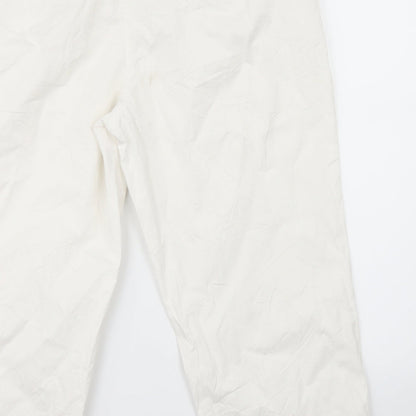 Debenhams Womens White   Trousers  Size 12 L22 in