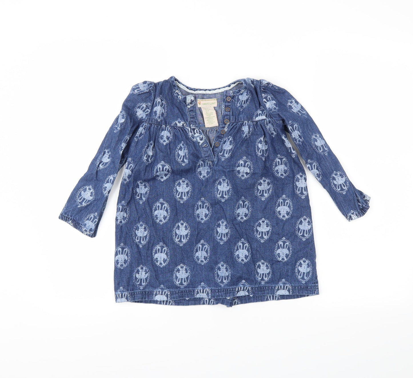 Gillian's Closet Girls Blue  Denim Trapeze & Swing  Size 2-3 Years