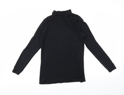 Womens UK Size 16 Essentials Black Tunic T-Shirt