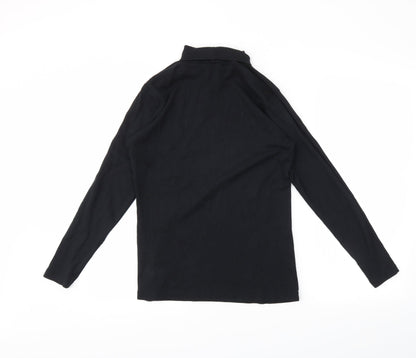 Womens UK Size 16 Essentials Black Tunic T-Shirt
