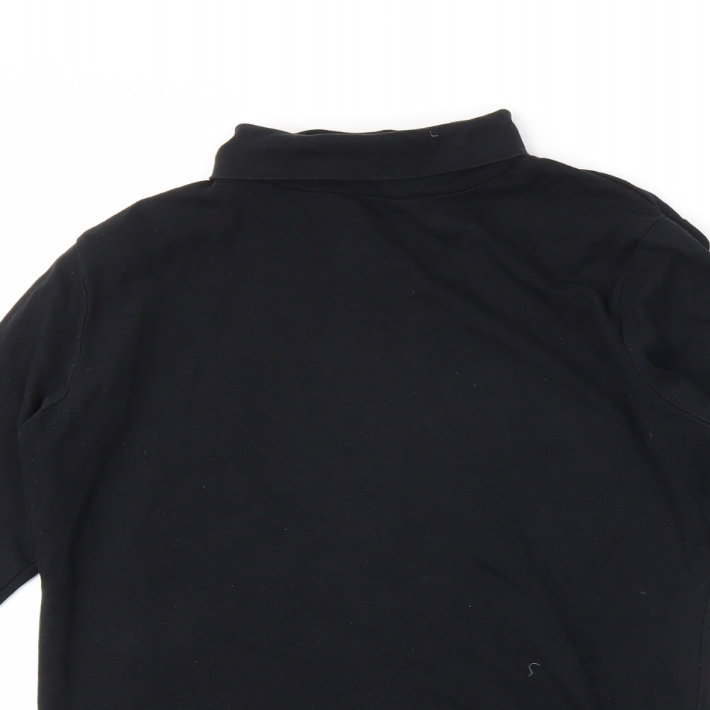 Womens UK Size 16 Essentials Black Tunic T-Shirt
