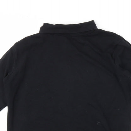 Womens UK Size 16 Essentials Black Tunic T-Shirt