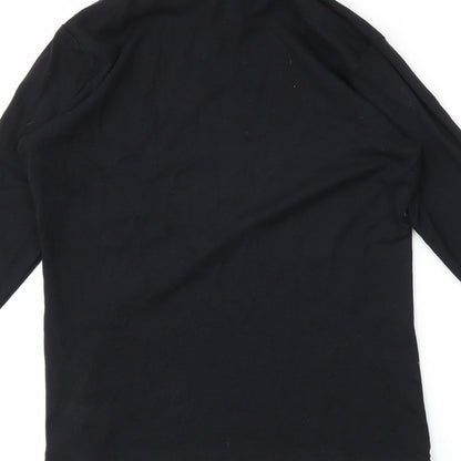 Womens UK Size 16 Essentials Black Tunic T-Shirt