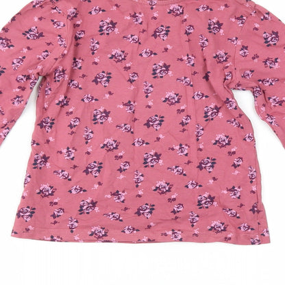 Primark Girls Red Floral  Basic T-Shirt Size 6-7 Years