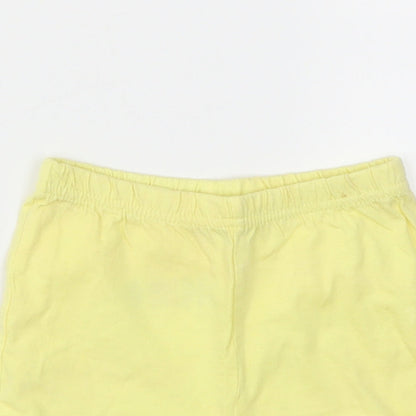 Primark Girls Yellow   Cropped Trousers Size 12-18 Months