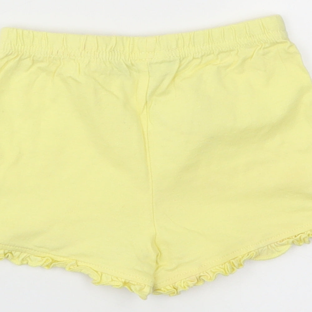 Primark Girls Yellow   Cropped Trousers Size 12-18 Months