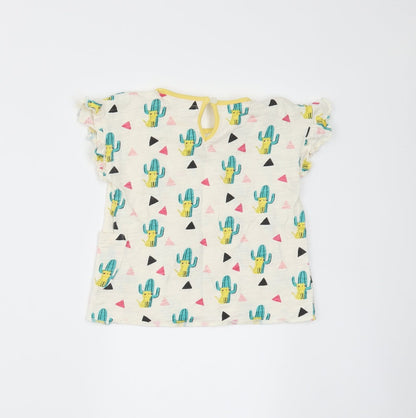 Mini Club Girls Beige   Basic T-Shirt Size 12-18 Months