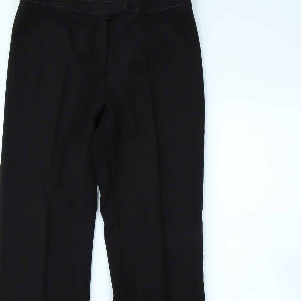 George Womens Black   Dress Pants Trousers Size 10 L30 in