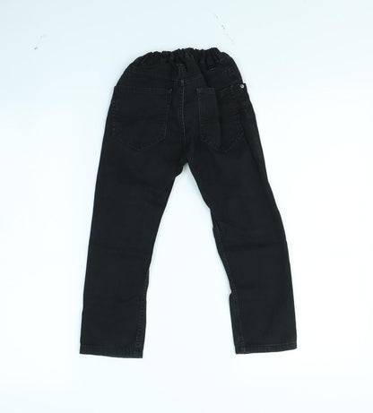 H&M Girls Black   Straight Jeans Size 4 Years