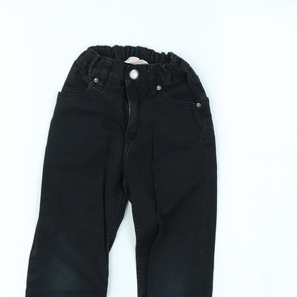 H&M Girls Black   Straight Jeans Size 4 Years