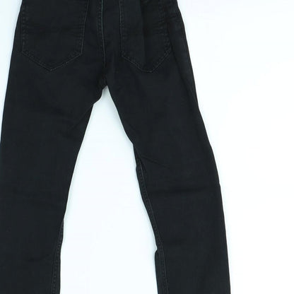 H&M Girls Black   Straight Jeans Size 4 Years