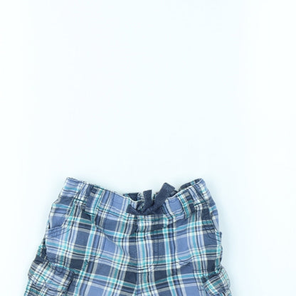 George Boys Blue Check  Chino Shorts Size 2 Years