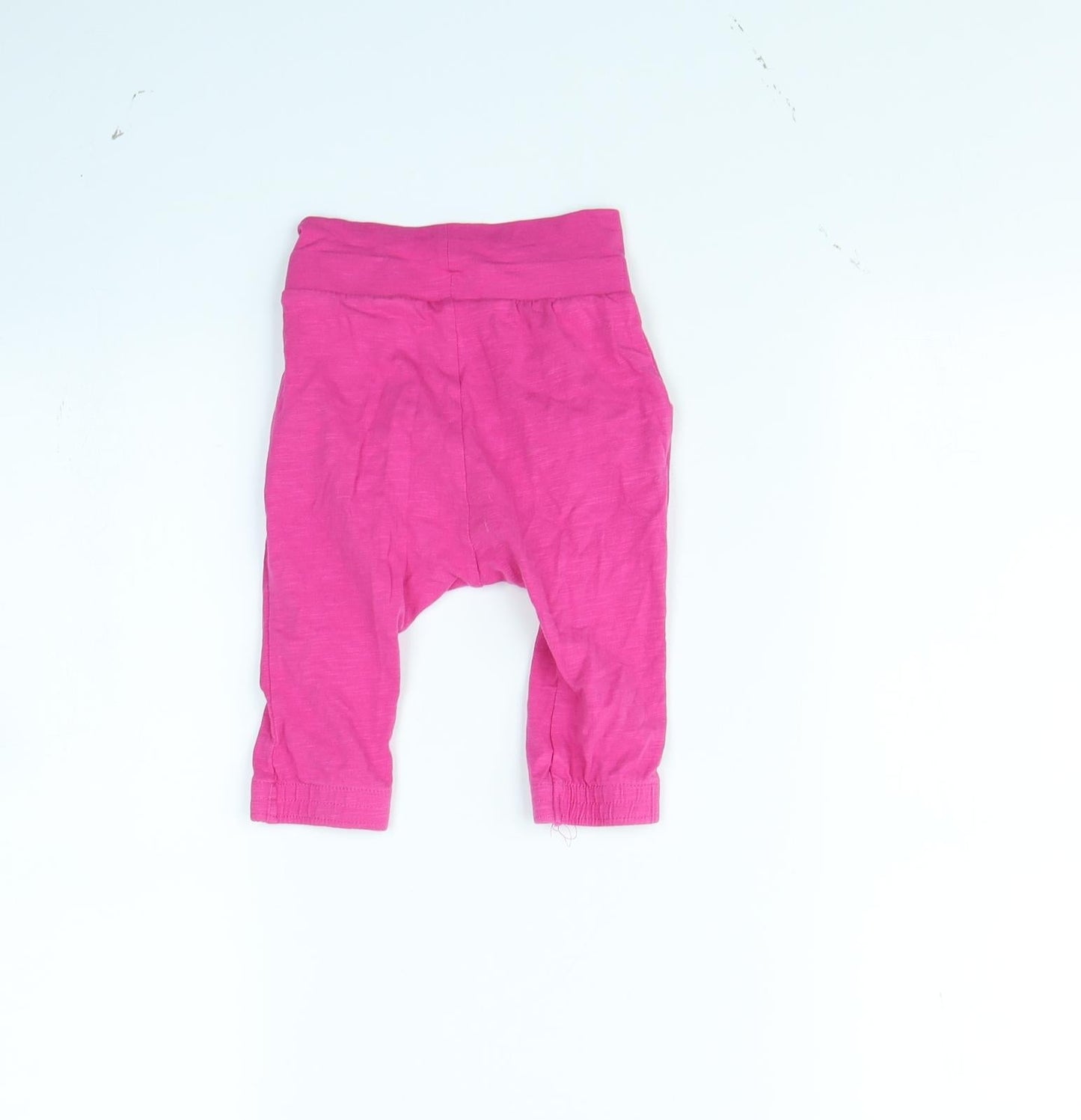 Nutmeg Girls Pink   Jogger Trousers Size 3-6 Months