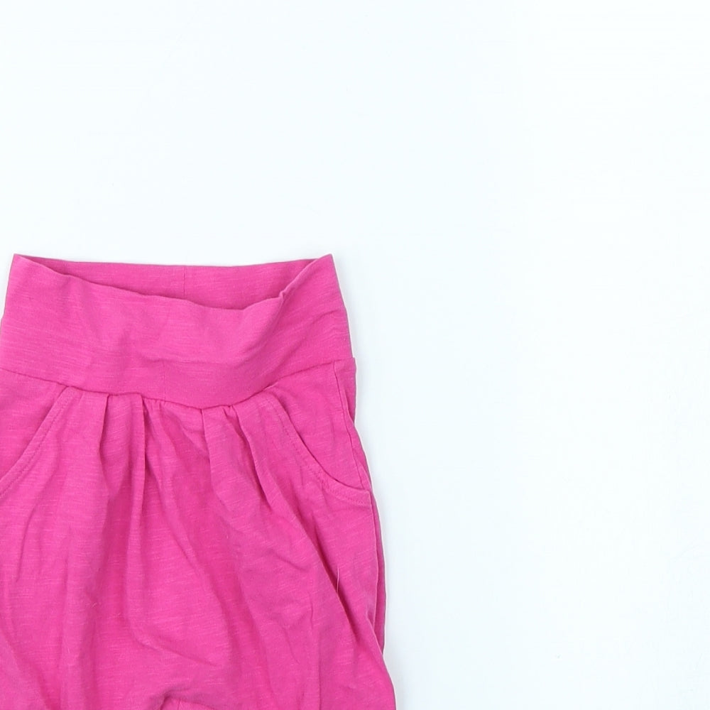 Nutmeg Girls Pink   Jogger Trousers Size 3-6 Months