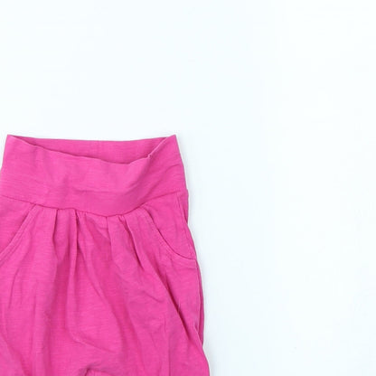 Nutmeg Girls Pink   Jogger Trousers Size 3-6 Months