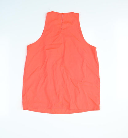 Womens UK Size 16 Peacocks Orange Basic Tank