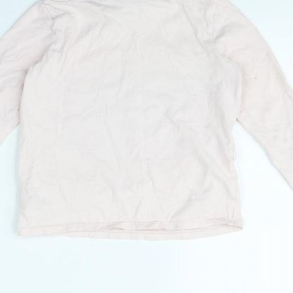 George Girls Pink   Basic T-Shirt Size 7 Years  - Unicorn