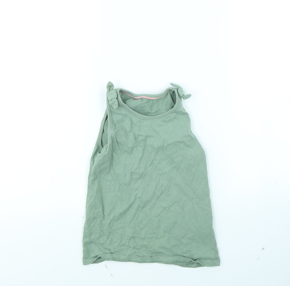 Additional front view of George girls’ green basic tank, size 8, years