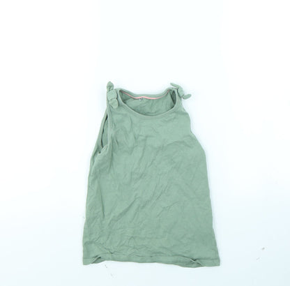 Additional front view of George girls’ green basic tank, size 8, years
