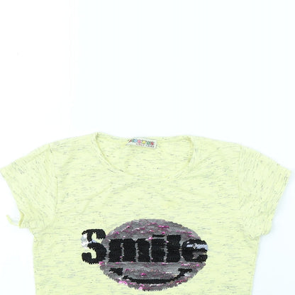 Kids r us Girls Yellow   Basic T-Shirt Size 7 Years