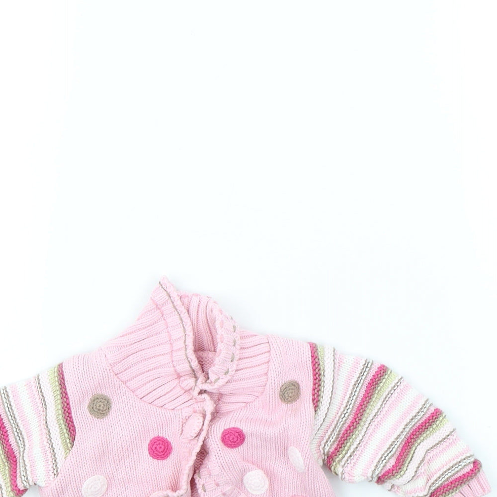 Preworn Girls Pink   Jacket  Size 0-3 Months