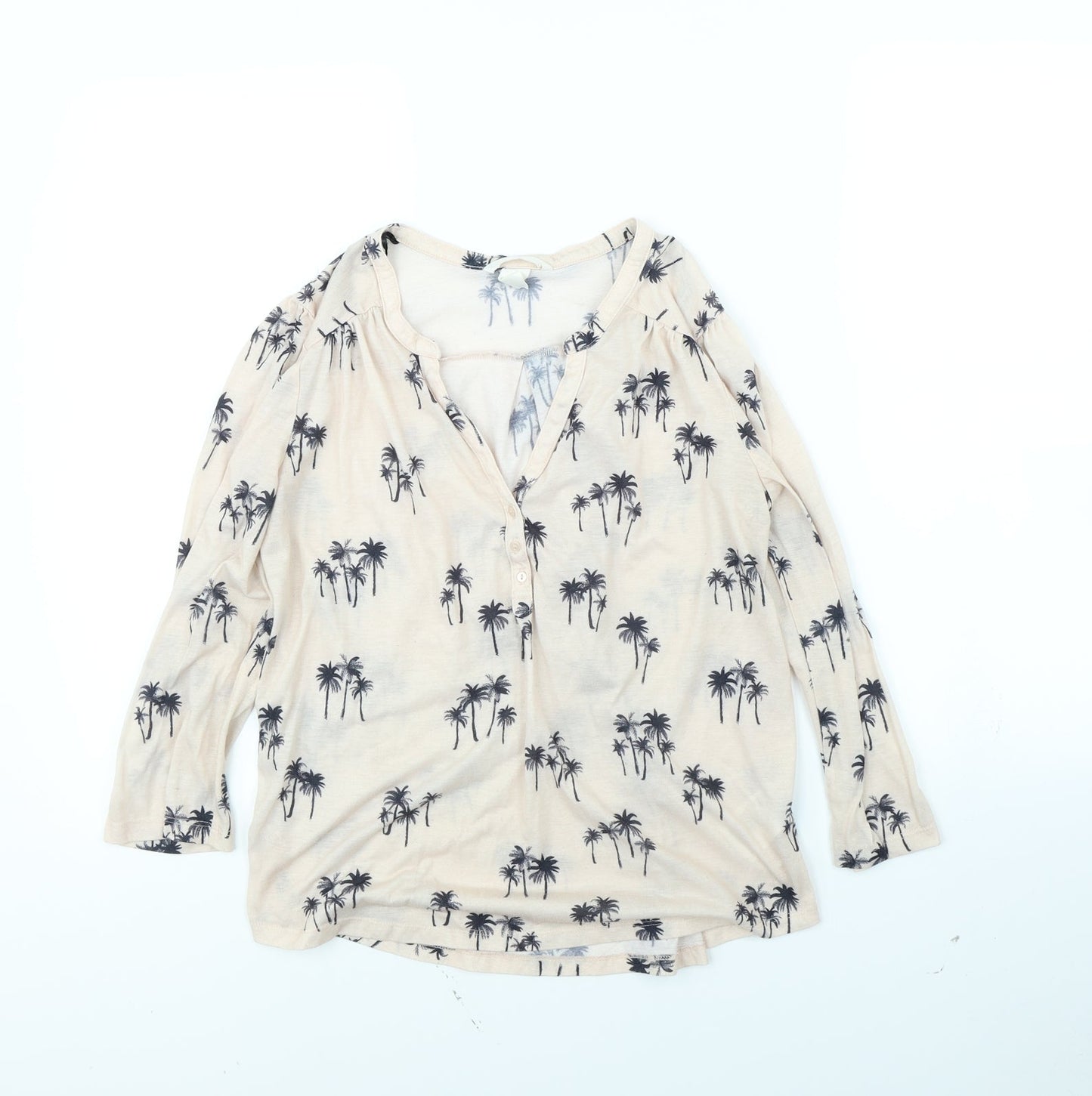 Womens UK Size S H&M Pink Basic Blouse