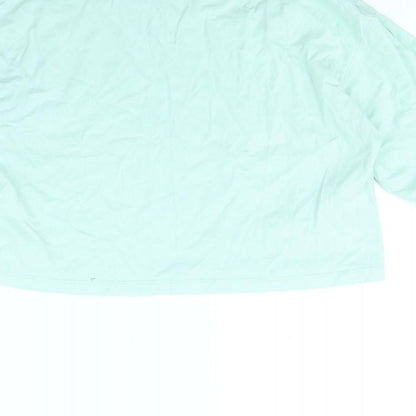 Womens UK Size S H&M Green Cropped T-Shirt