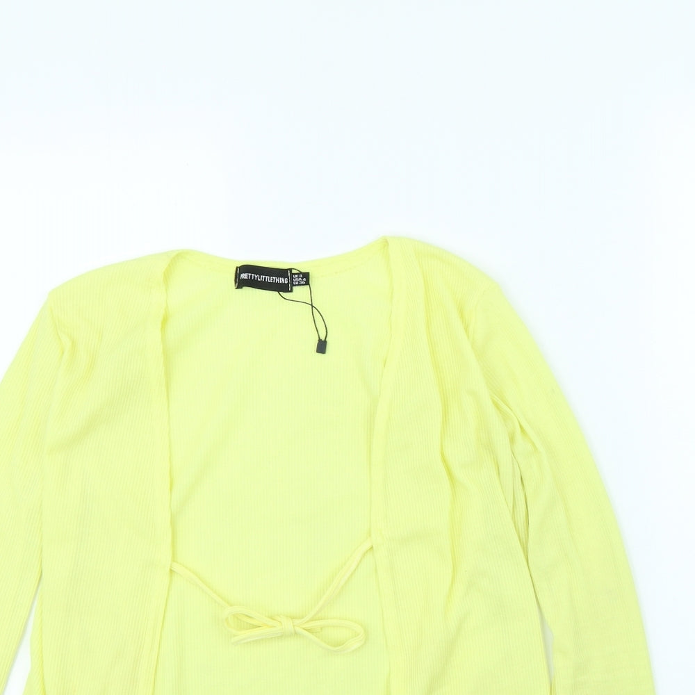 Womens UK Size 8 pretty little thing Yellow Jacket