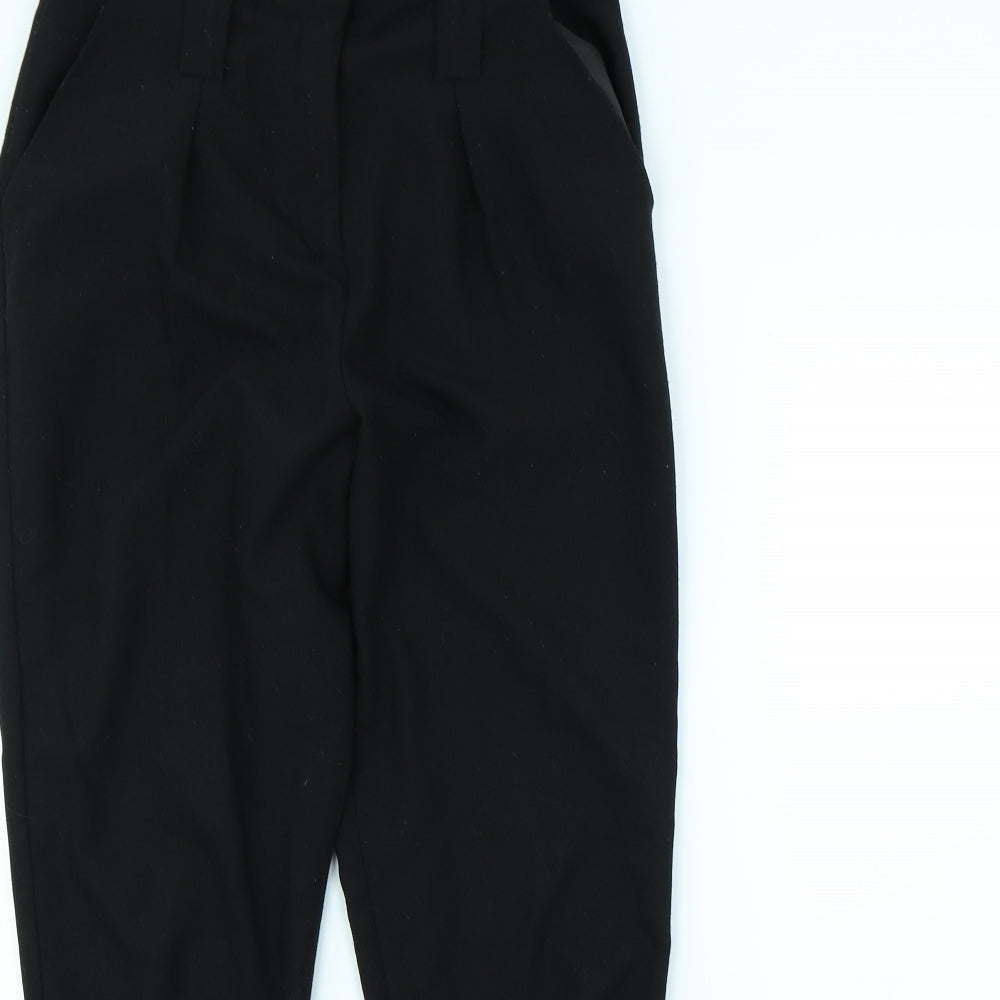 Womens UK Size 10 Missguided Regular Fit Dress Pants Black Trousers