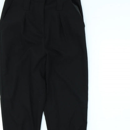 Womens UK Size 10 Missguided Regular Fit Dress Pants Black Trousers