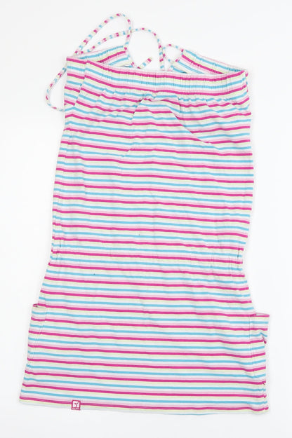 cltn Womens Pink Striped  A-Line  Size 12  - elastic chest