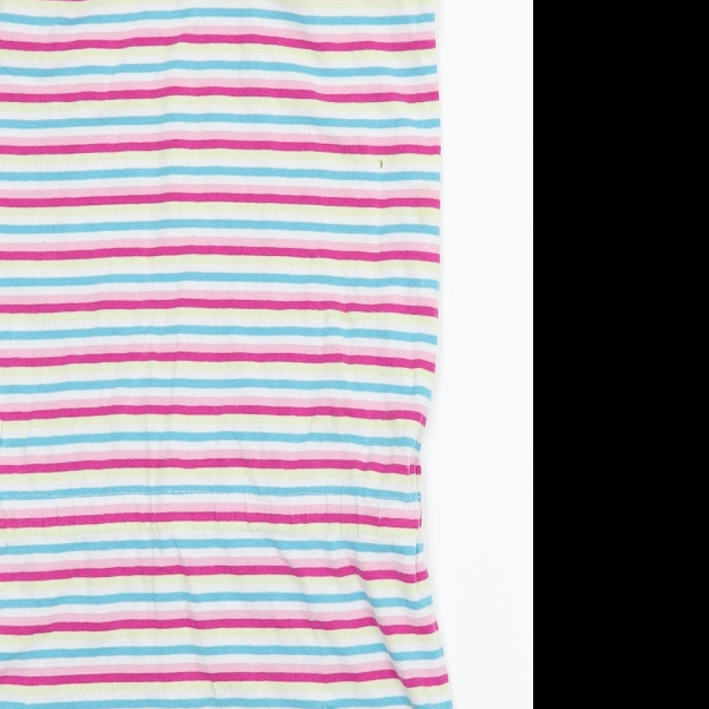 cltn Womens Pink Striped  A-Line  Size 12  - elastic chest