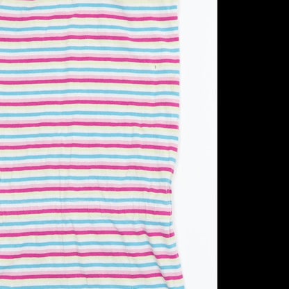cltn Womens Pink Striped  A-Line  Size 12  - elastic chest