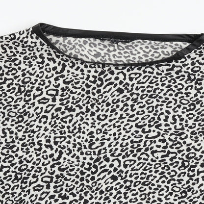Womens UK Size 16 Candy Couture White Basic T-Shirt