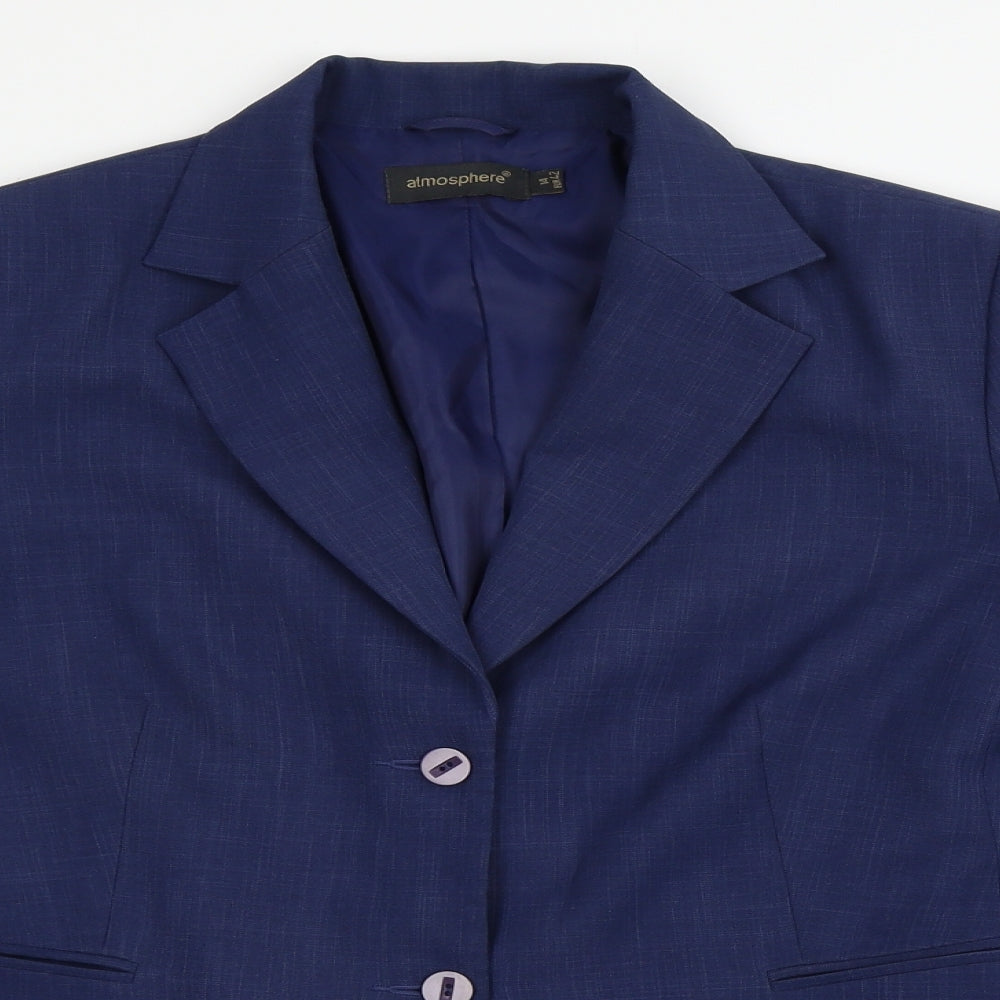 Atmosphere Womens Blue   Jacket Suit Jacket Size 14