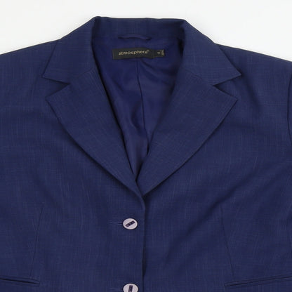 Atmosphere Womens Blue   Jacket Suit Jacket Size 14
