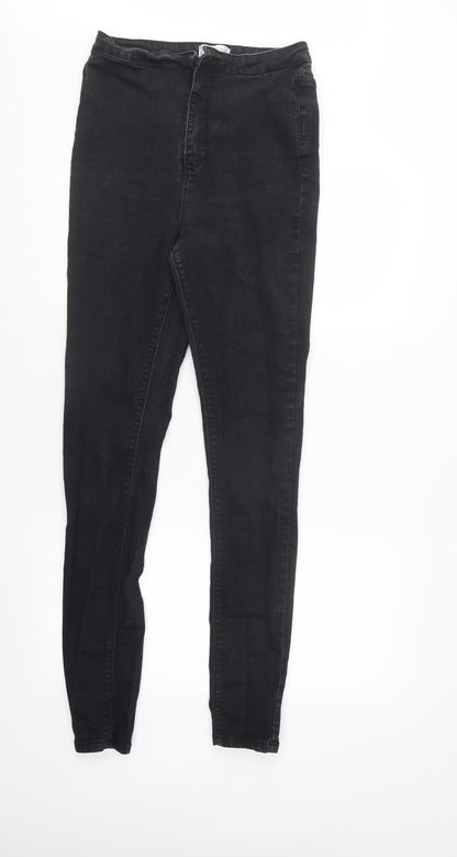 In the Style Womens Black  Denim Tapered Jeans Size 12 L31 in - elastic waist