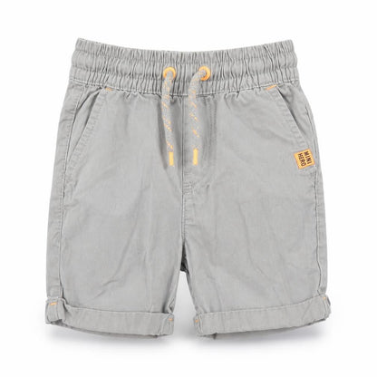 Front view of F&F boys’ grey cargo trousers, size 12-18, months