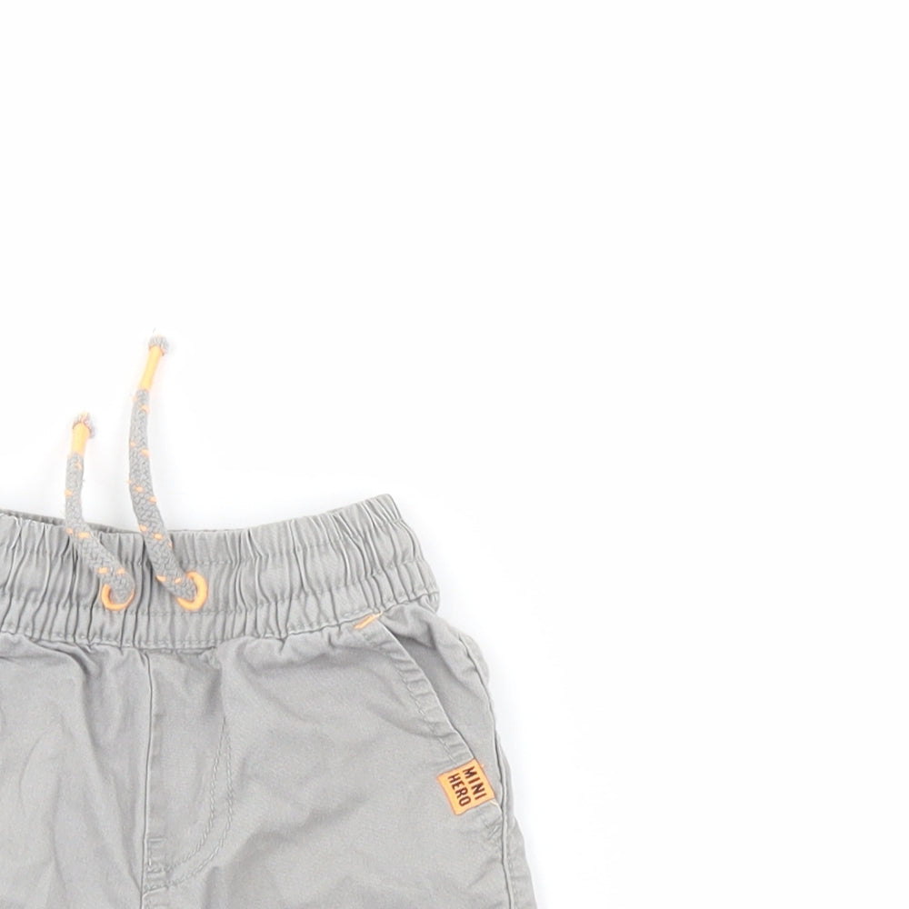 F&F Boys Grey   Cargo Trousers Size 12-18 Months